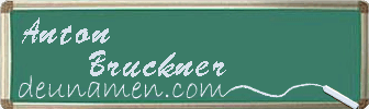 Anton Bruckner Visitenkarte